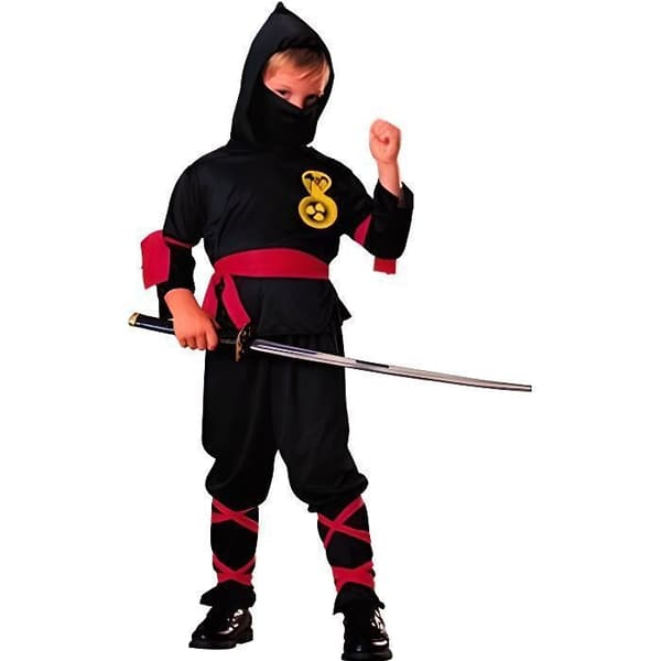 Barns svarta ninjadräkt - RUBIE'S - 5 år - Kampsport - Karneval