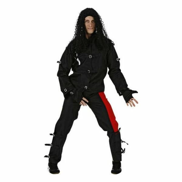 Maskeraddräkt vuxna 110866 Svart (2 pcs) Popstjärna - M/L