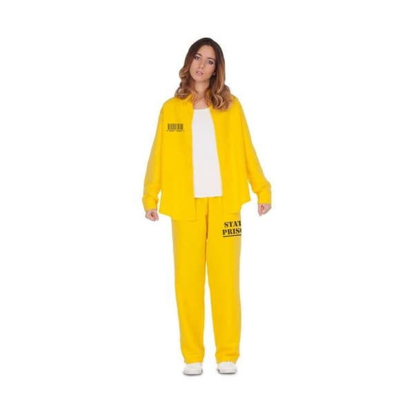 Maskeraddräkt vuxna My Other Me Kvinna Fånge Gul - M/L