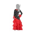 Miniatyrbild 5 av 7: Maskeraddräkt vuxna Flamenca Svart Röd Spanien - 7-9 år