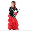 Miniatyrbild 1 av 7: Maskeraddräkt vuxna Flamenca Svart Röd Spanien - 7-9 år