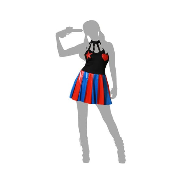 Maskeraddräkt vuxna Harlekinfigur - XL