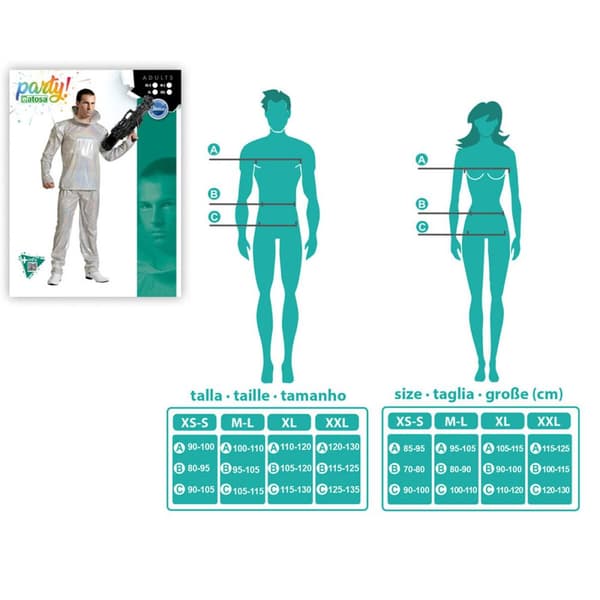 Maskeraddräkt vuxna Vit - M/L