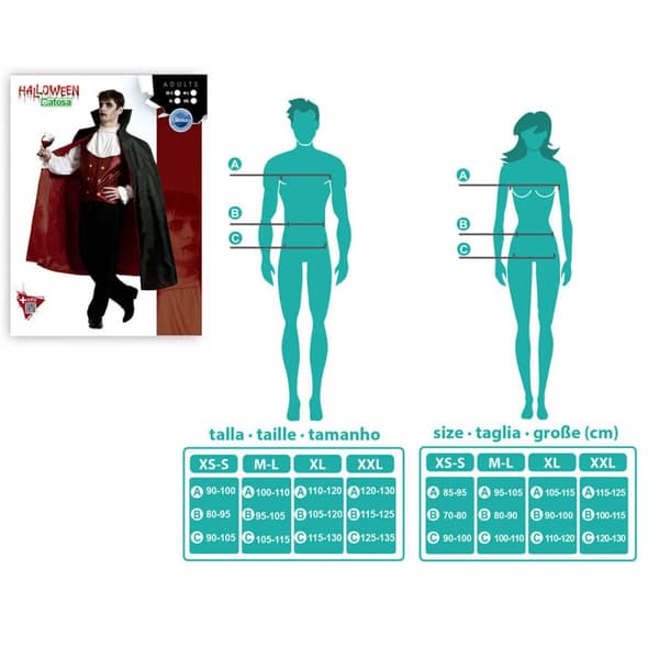 Kostume til voksne Th3 Party Multifarvet (3 Dele) - XL