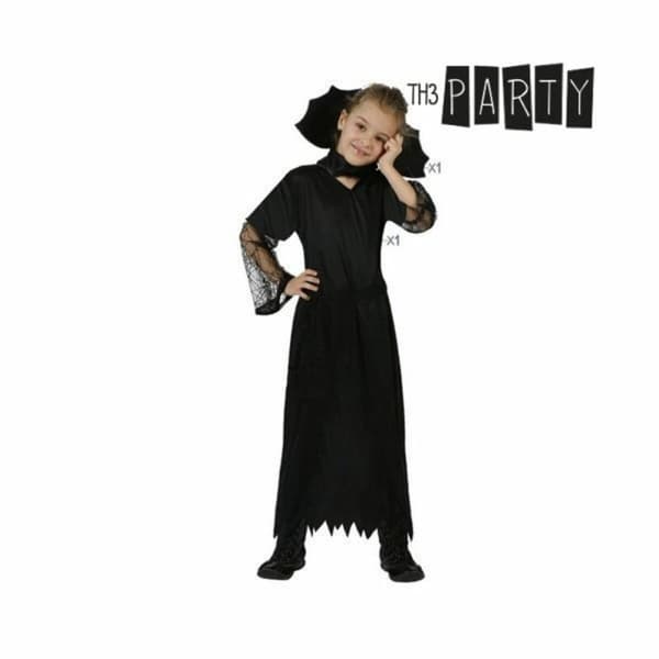 Kostume til børn Sort enke - 7-9 år