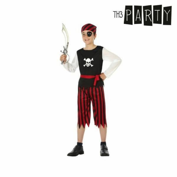 Kostume til børn Th3 Party Multifarvet Pirater (4 Dele) - 3-4 år