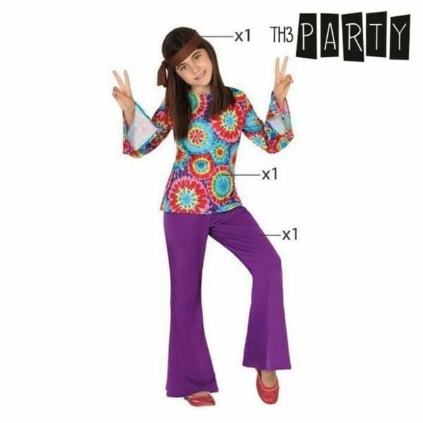 Kostume til børn Hippie (3 Pcs) - 3-4 år