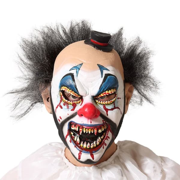 Maske Halloween Sort Mande klovn