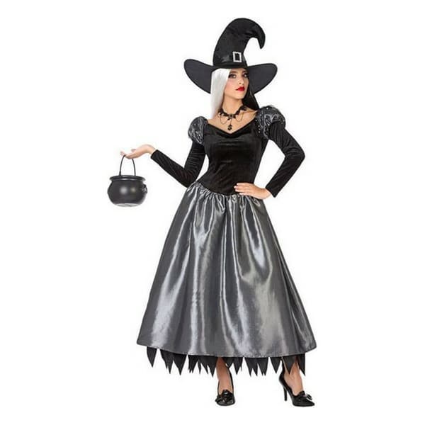 Kostume til voksne Heks Multifarvet (2 Dele) (2 enheder) (2 pcs) - XL