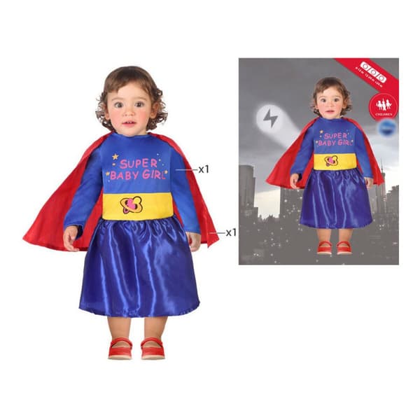 Kostume til babyer Multifarvet Tegneserie helt Superhelt (2 Dele) (2 pcs) - 6-12 måneder