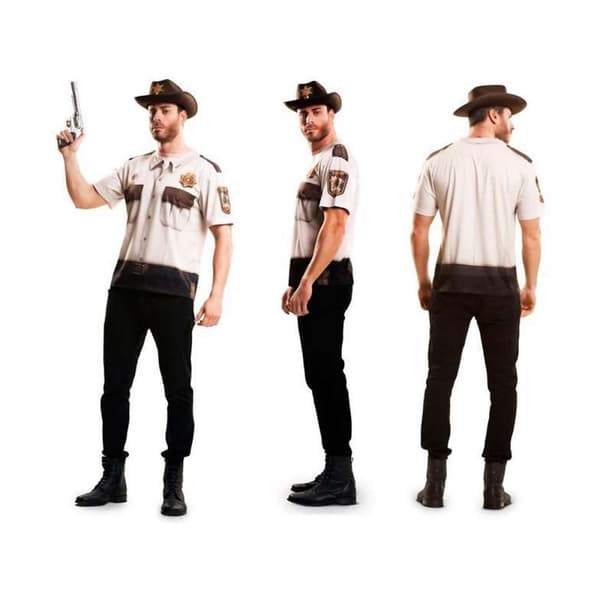 Kostume til voksne My Other Me Sheriff Politi - L