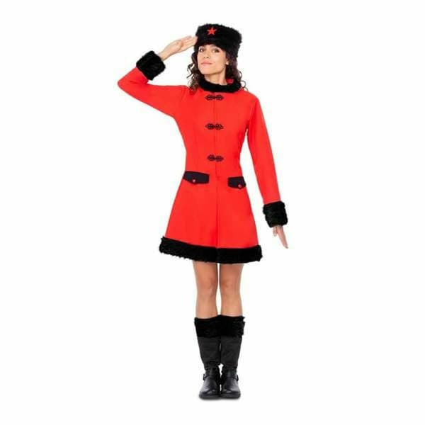 Kostume til voksne My Other Me Russisk kvinde 3 Dele Rød - M/L