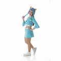 Miniatyrbillede 5 af 9: Kostume til voksne Blå Monster (2 Dele) - S