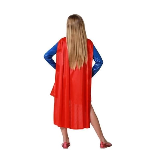 Kryptonisk hjälteutklädnad - ATOSA - 7-9 år - Flerfärgad - Klänning och cape - Licens Superman