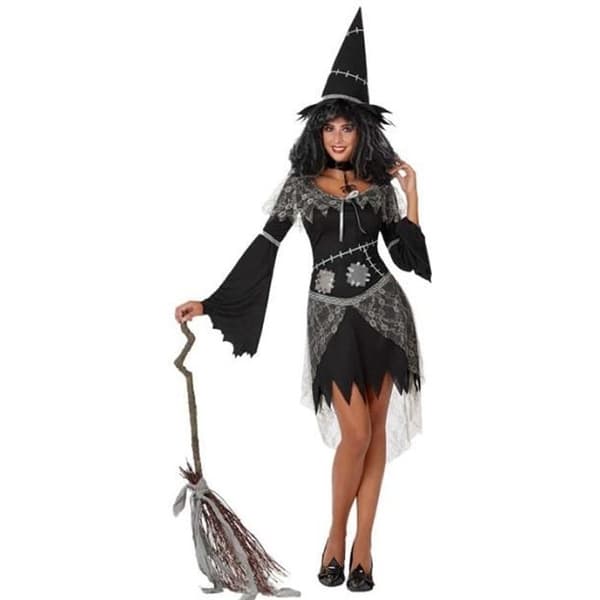 Naughty Witch Vuxen Kostym - Märke - XS/S - Svart - Halloween