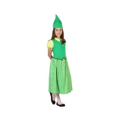 ELF Kostym / Förklädnad - ATOSA - Modell 23688 - Tjej - Storlek 1 - Grön