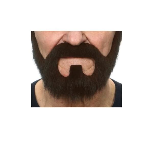 Professionell svart mustasch och skägg 033-SF - Barn - Professionell svart mustasch och skägg
