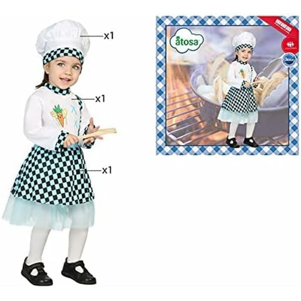 Maskeraddräkt bebis Kokerska (3 pcs) - 0-6 månader