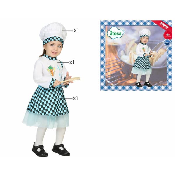Maskeraddräkt bebis Kokerska (3 pcs) - 0-6 månader