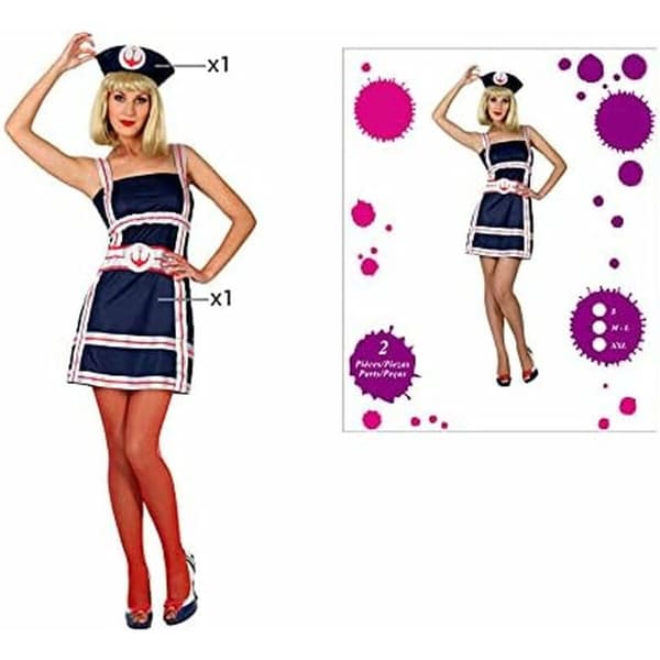 Kostume til voksne 825 (2 pcs) Matros kvinde
