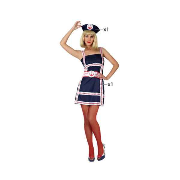 Kostume til voksne 825 (2 pcs) Matros kvinde