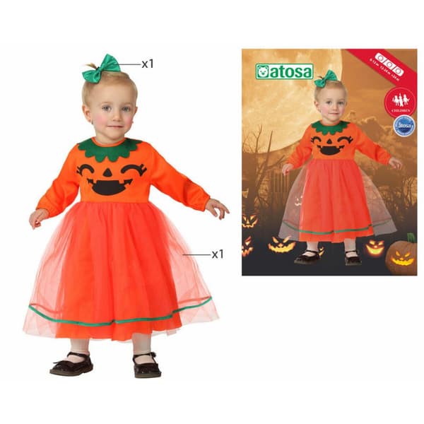 Kostume til babyer Th3 Party Orange (2 Dele) - 0-6 måneder