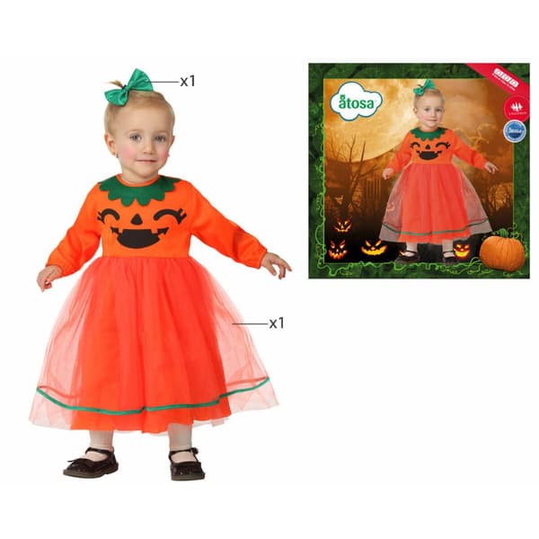 Kostume til babyer Th3 Party Orange (2 Dele) - 0-6 måneder