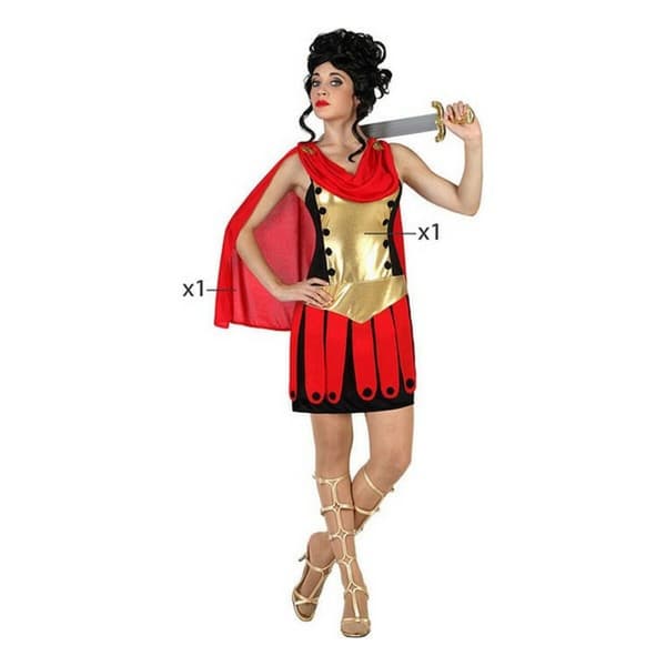 Kostume til voksne (2 pcs) Kvindelig romersk kriger - M/L