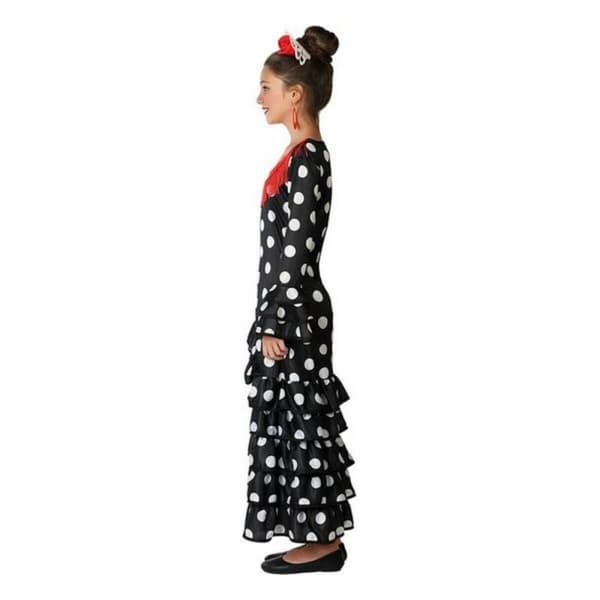 Kostume til børn Sevillana danser Sort - 3-4 år