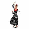 Miniatyrbillede 2 af 6: Kostume til børn Sevillana danser Sort - 3-4 år
