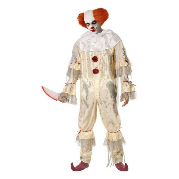 Kostume til voksne Beige Morder mand (1 Dele) (XL)