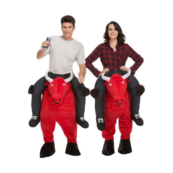Kostume til voksne My Other Me Ride-On Rød Tyr Onesize