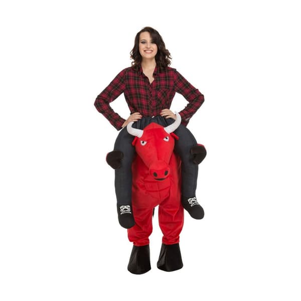 Kostume til voksne My Other Me Ride-On Rød Tyr Onesize