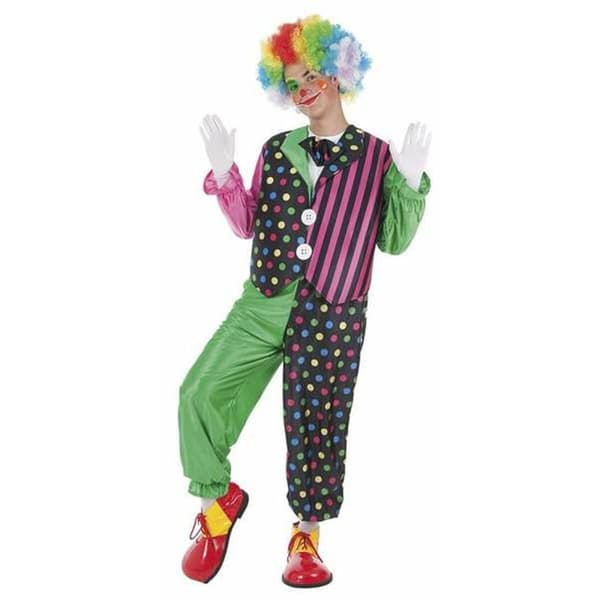 Maskeraddräkt vuxna Ränder Clown M/L