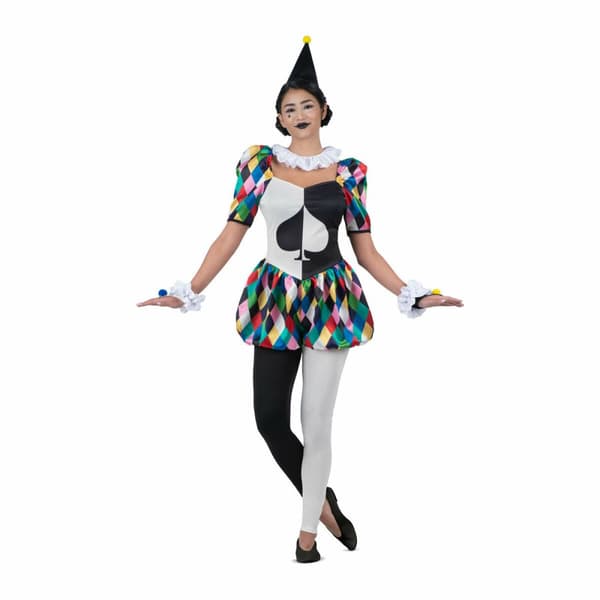 Maskeraddräkt vuxna My Other Me Harlekinfigur 6 Delar Kvinna - M