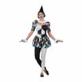 Miniatyrbillede 4 af 11: Kostume til voksne My Other Me Harlekin 6 Dele Dame - M