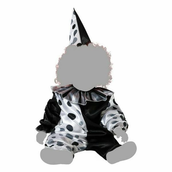 Kostume til voksne Grå Mande klovn Halloween - 24 måneder
