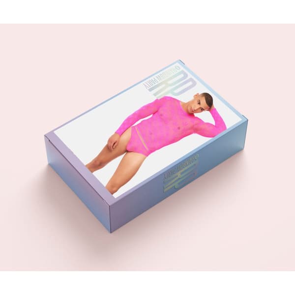 Set med underkläder Rainbow Party Rosa L/XL