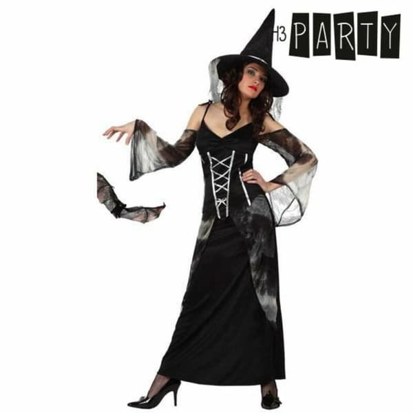 Kostume til voksne Th3 Party Sort (2 Dele) - M/L