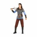 Miniatyrbillede 1 af 3: Kostume til voksne My Other Me 5 Dele Viking kvinde Brun - M/L