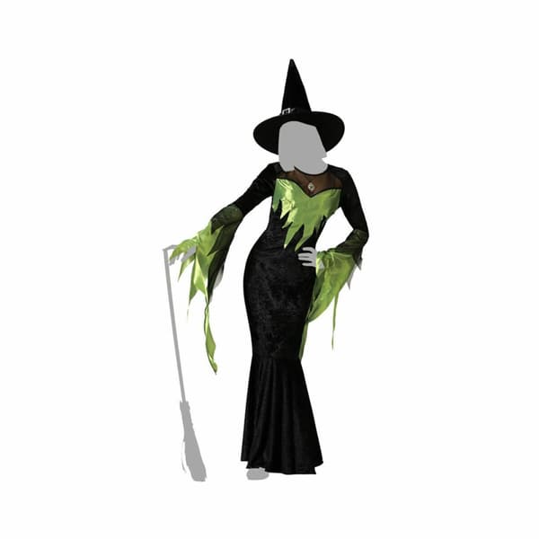 Kostume til voksne Grøn Heks Voksne - M/L