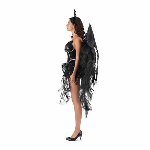 Kostume til voksne My Other Me Sort engel - XL