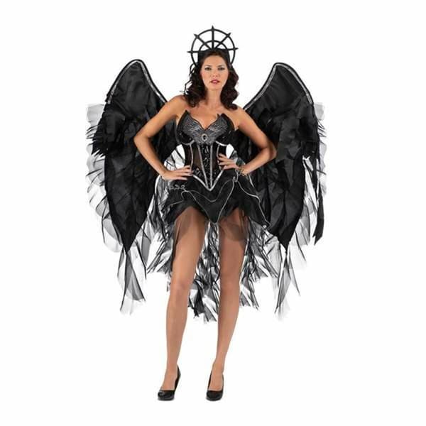 Kostume til voksne My Other Me Sort engel - XL