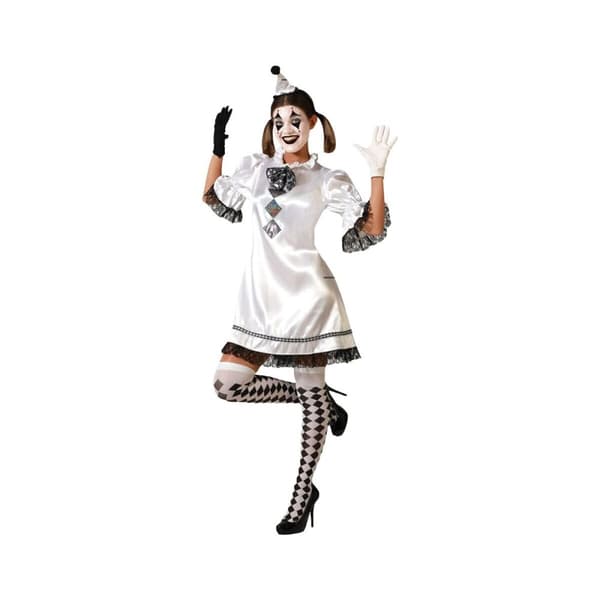 Kostume til voksne Hvid Mande klovn - M/L