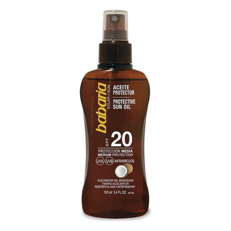 Skyddande olja Babaria 100 ml - Spf 20 - 100 ml