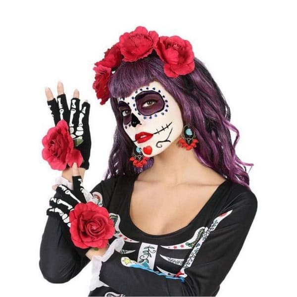 Sæt med kostumetilbehør 57699 (5 pcs) Rød Halloween