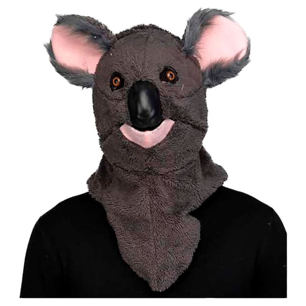 Viving Costumes Med Jaw Mobile Maske Koala Brun