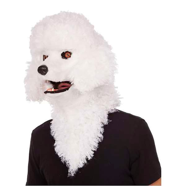 Viving Costumes Med Jaw Mobile Maske Caniche Beige