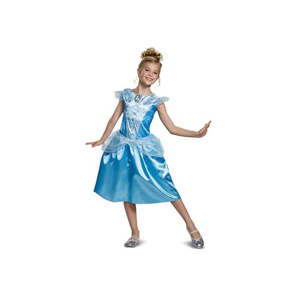 Liragram Cinderella Classic Girl Custom Disney Princess Blå 7-8 Years