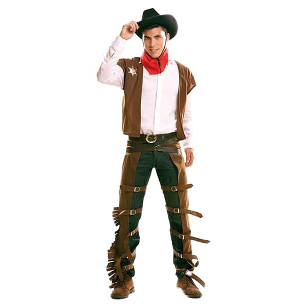 Viving Costumes Mand Custom Cowboy Brun M-L